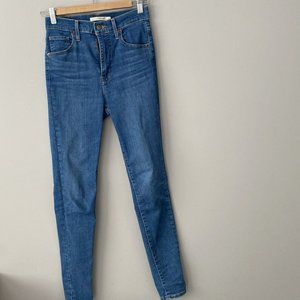 Levies Women Mile High Super Skinny Size 26 Jeans